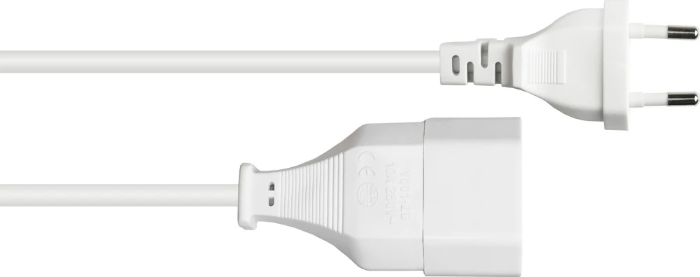 Good Connections „Alcasa P0300-W005 Baltas“ maitinimo laidas 0,5 m, C tipo maitinimo kištukas