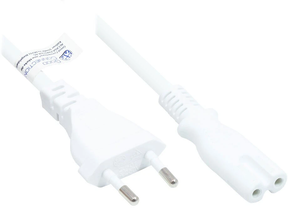 Nezatříděno Kabelis zasilający Alcasa Good Connections Euro-kabelis do C7/Euro 8 Bu. balta 7,5m