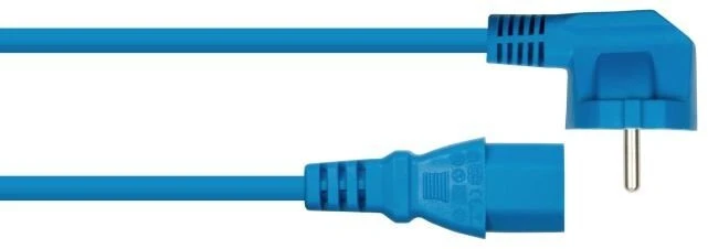 Kabelis zasilający Alcasa Kabelmeister Wtyczka Schuko (kątowa 90°) do C13 mėlyna 0,5m (SK0130-B005)