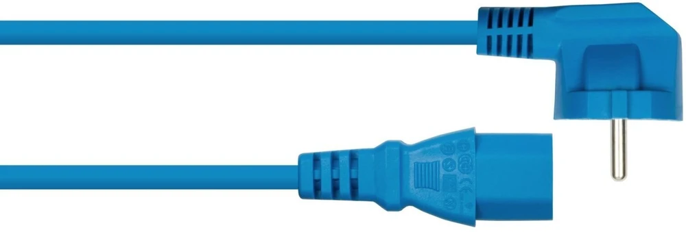 Kabelis zasilający Alcasa Kabelmeister Wtyczka Schuko (kątowa 90°) do C13 mėlyna 5m (SK0130-B050)