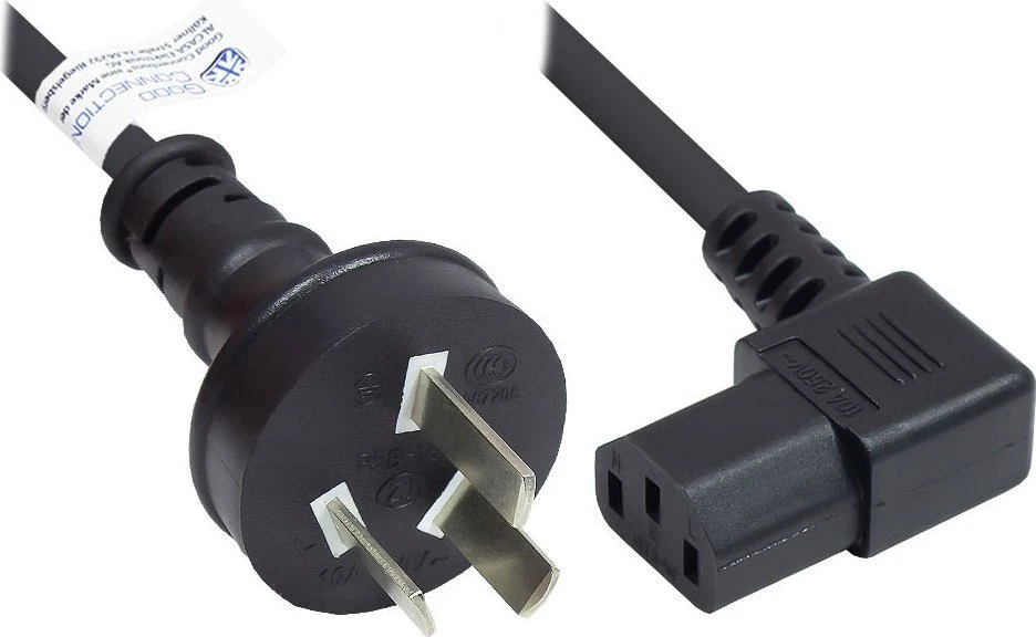 Good Connections Alcasa P8031-S018 maitinimo laidas Juoda 1,8 m I tipo maitinimo kištukas plokštė