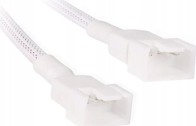 „Alphacool“ Y skirstytuvas, 4 kontaktų į 2 x 4 kontaktų PWM, 15 cm, baltas