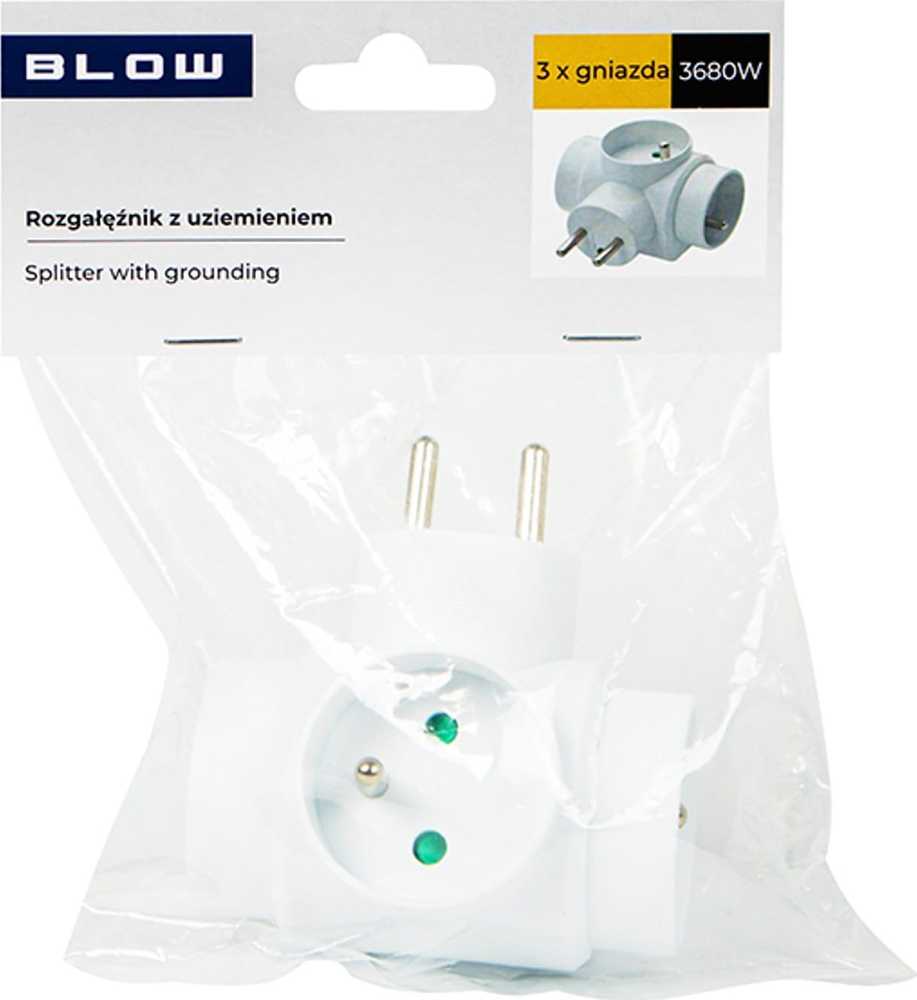 Blow R-31 PR 3 SOCKETS skirstytuvas su įžeminimu