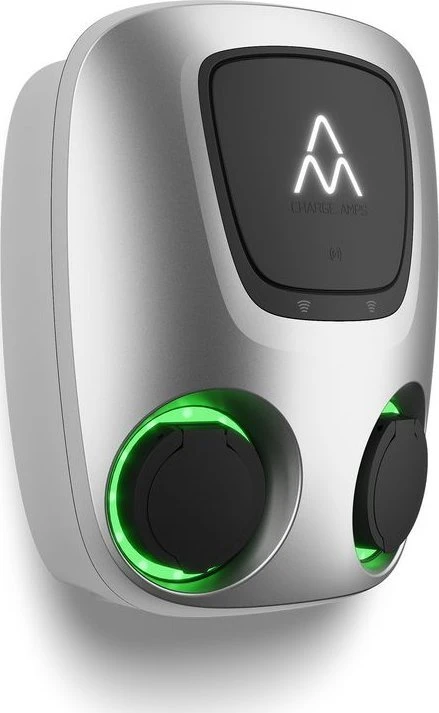 Charge Amps Įkrovimo srovė Aura 2x22 kW 3P 32A Type2 4G/Wi-Fi/Lan OCPP RCD