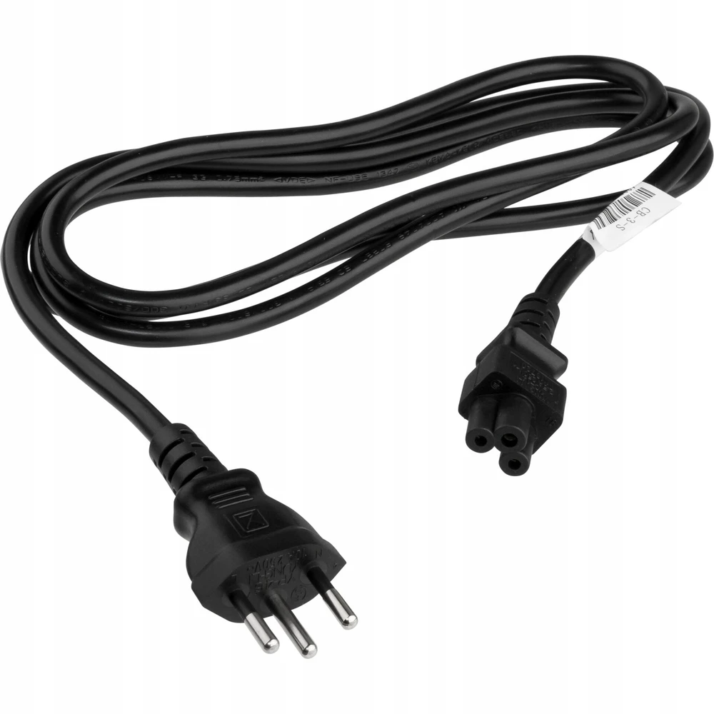 Keine Marke Kabelis zasilający Diverse NN Power Cable – Switzerland Type C5 – 1.8 m – Juodas