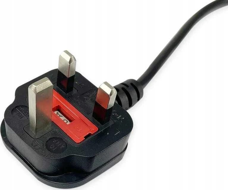 Maitinimo kabelis „Equip UK-BS1363“ ->C13 St/Bu juodas 2,00 m PVC polietileno maišelyje