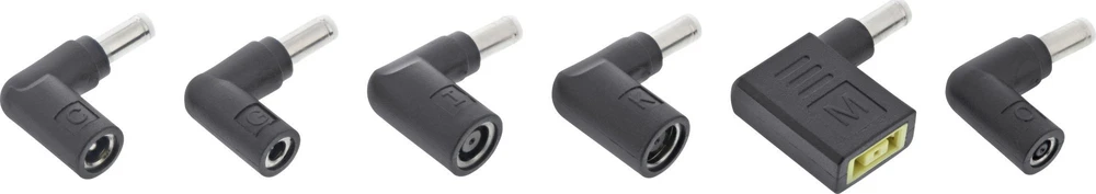 Kabelis zasilający InLine® Nešiojamojo kompiuterio maitinimo blokas, skirtas USB Type-C 7-in-1 įkrovimo rinkiniui