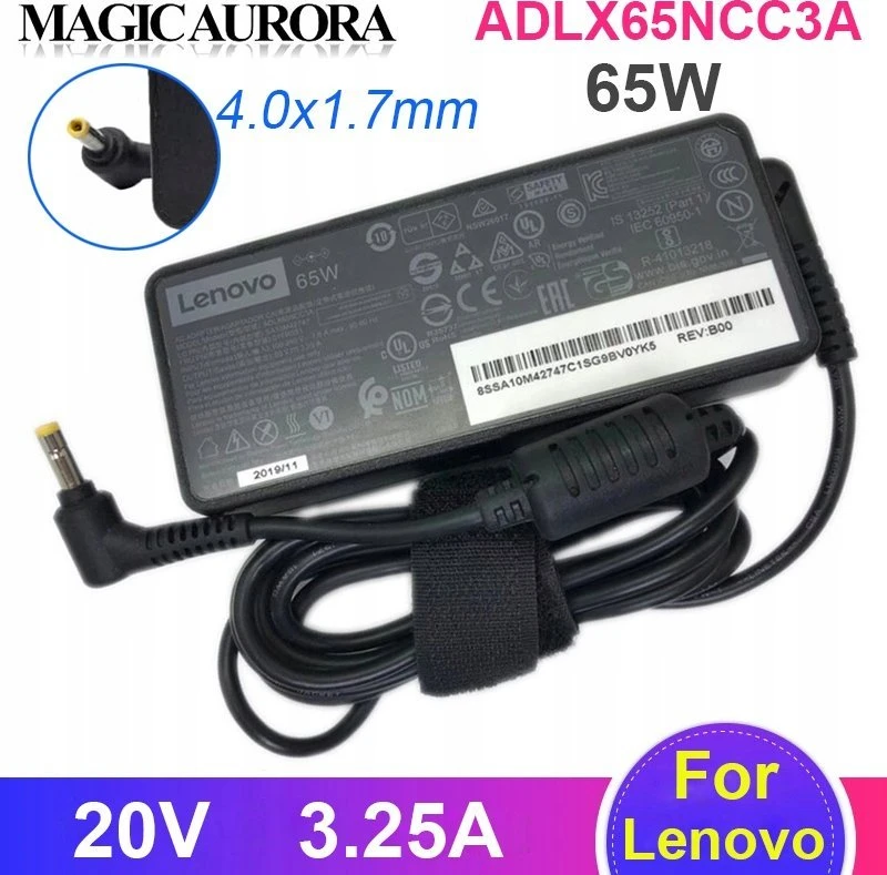 Lenovo ADLX65NCC3A - Maitinimo šaltinis - AC - 65 vatai - skirtas 500-15ISK, B50-80, G40-80, G50-45, G51-35, V310-15ISK, Z50-75 (01FR050)