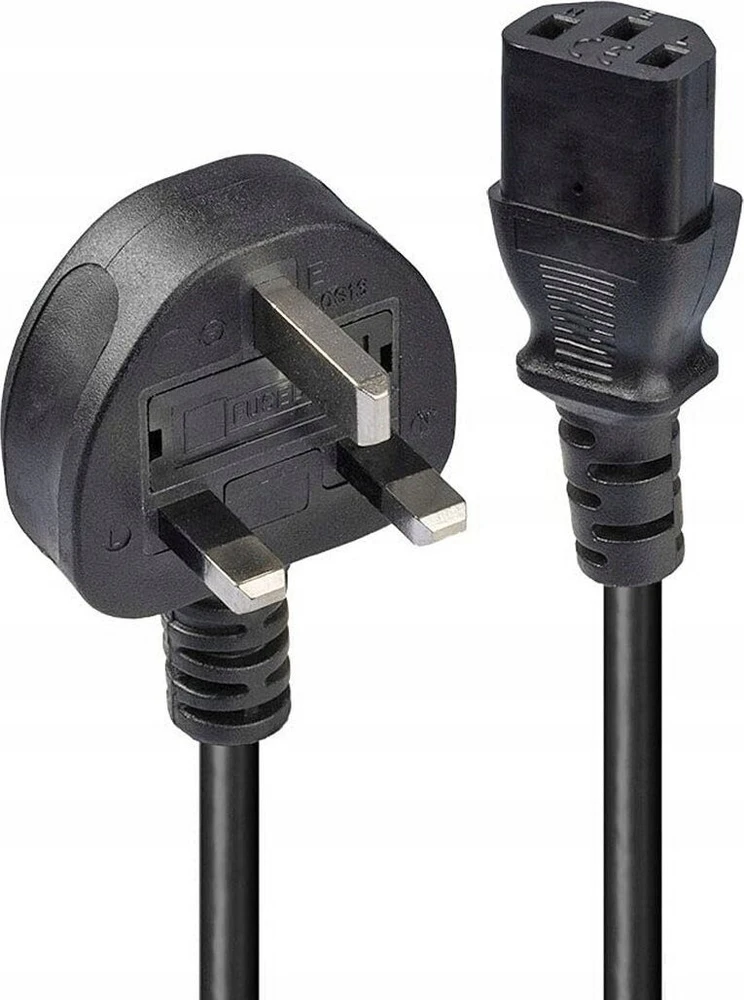 Maitinimo Laidas - LINDY UK 3 Pin į C13 Maitinimo Laidas, 3 m, Juodas