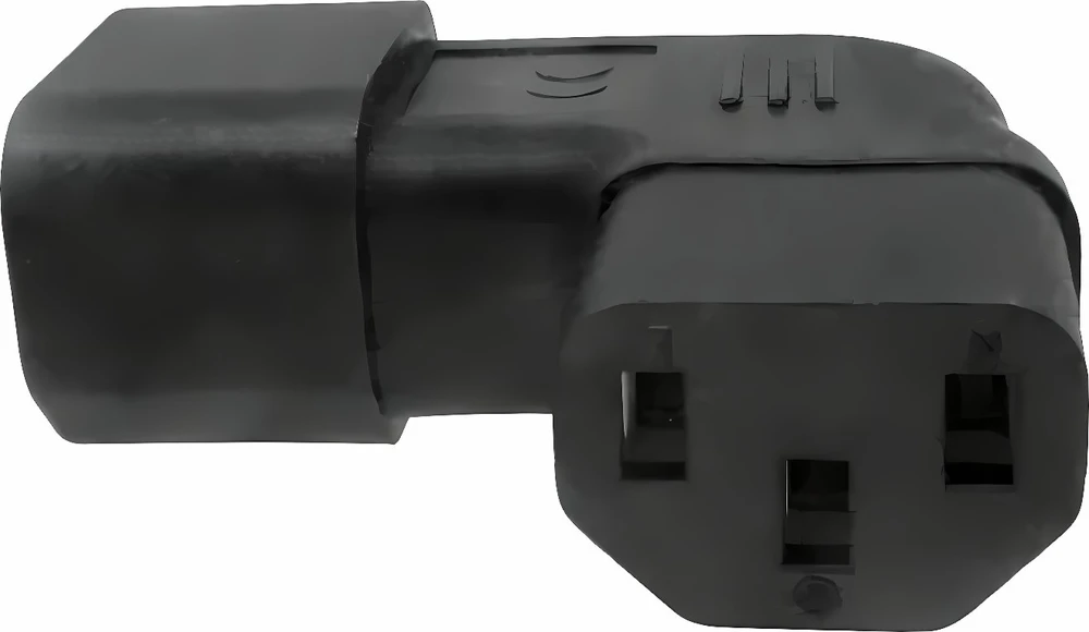 Premiumcord Kampinis adapteris IEC C13 į IEC C14, šoninė įtampa 230 V, 10 A
