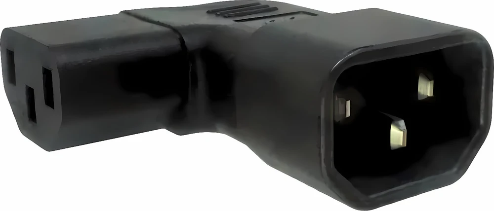 Kampinis IEC C13 į C14 maitinimo adapteris
