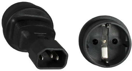 Premiumcord Adapteris IEC C14 į SCHUKO CEE 7/3, įtampa 230 V, 10 A