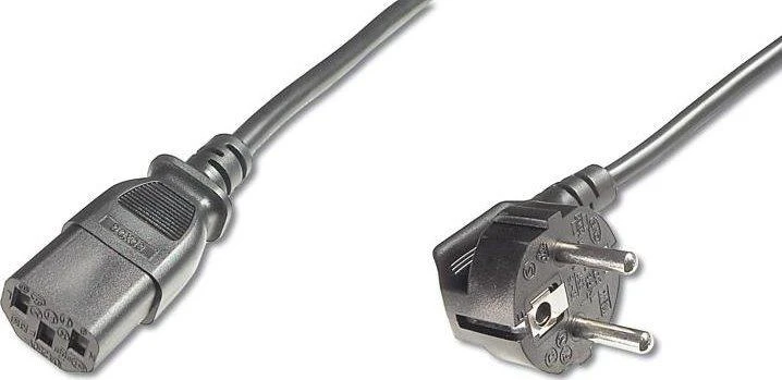 Maitinimo kabelis PremiumCord PremiumCord Kabelis sieros 230V iki kompiuterio 1m