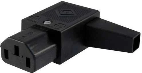 PREMIUMCORD maitinimo jungtis 230V kabeliui (moteris, IEC C14), kampinis