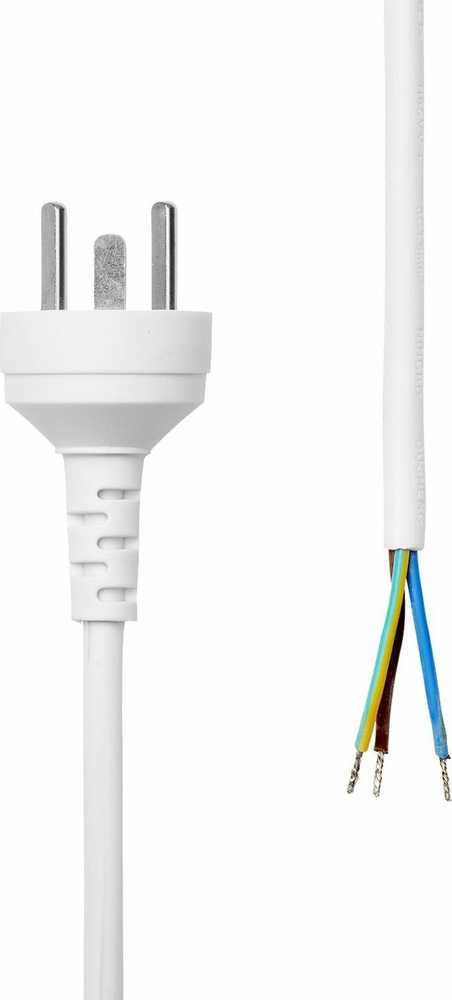 Kabelis zasilający ProXtend ProXtend Power Cord Denmark EDB to Open End 2M Baltas