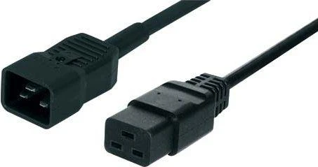 Roline EC320/C19-C20 maitinimo laidas, 16A/250V, 3m, juoda (1563-08-19)