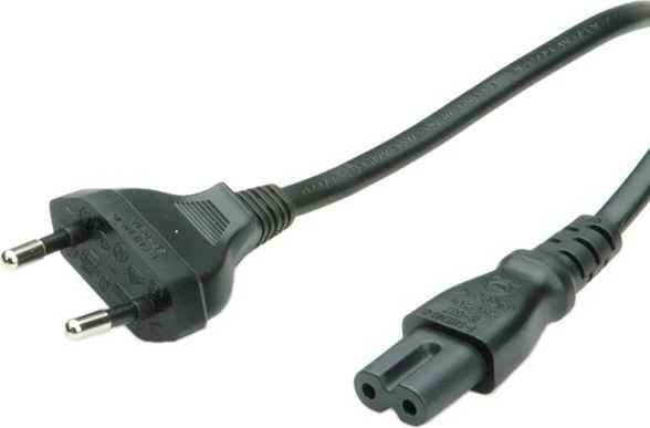 Roline Euro-C7 maitinimo laidas, 1,8m, juoda (2096-07-19)