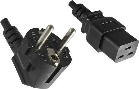 ROLINE maitinimo laidas Schuko, IEC320 - C19 16A 2,0 m, 2 m, CEE7/7, C19 jungtis, 250 V, 16 A