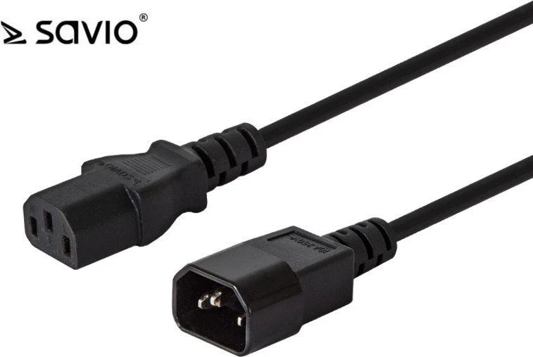 Savio CL-99 maitinimo kabelis Juodas 1,2 m C14 mova C13 mova