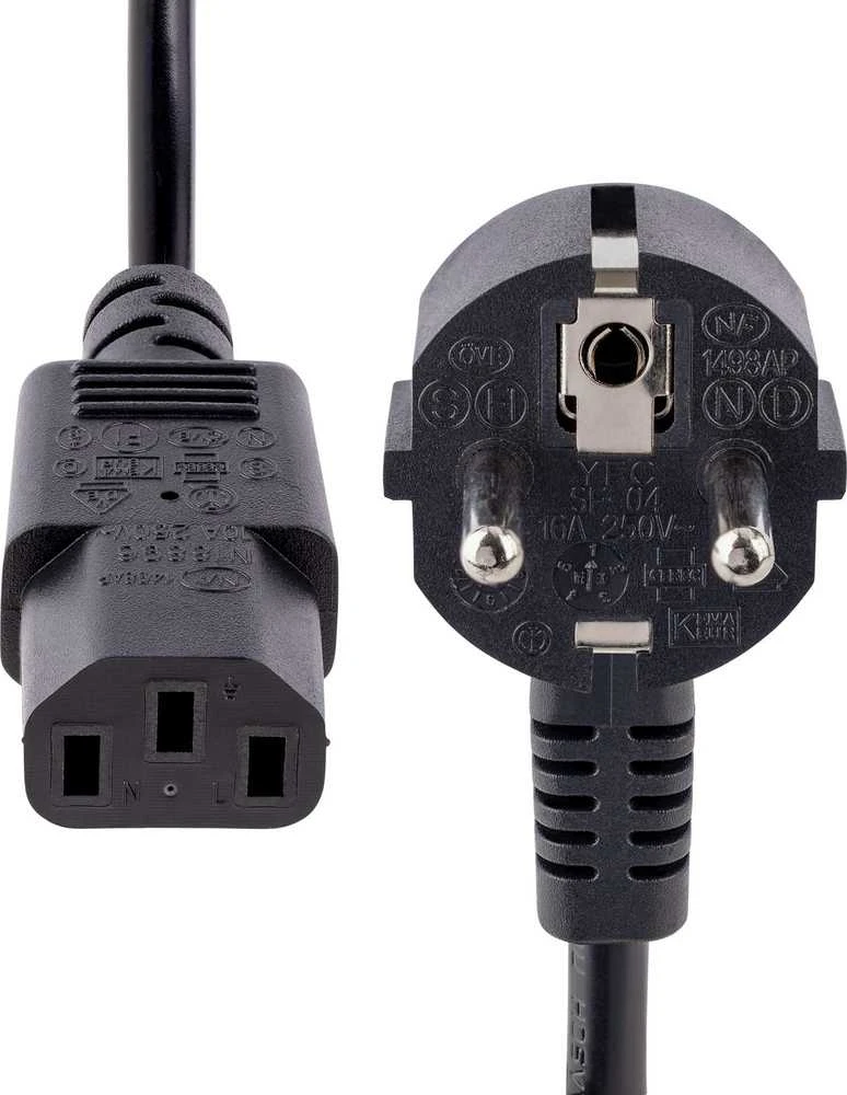 StarTech 3M (10FT) KOMPIUTERIO MAITINIMO LAIDAS / EU SCHUCKO TO C13 18AWG