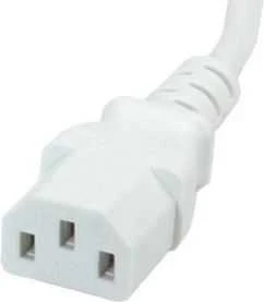 Kabelis zasilający Value Monitorius PowCable IEC 1.8m balta (19.99.1516-50)