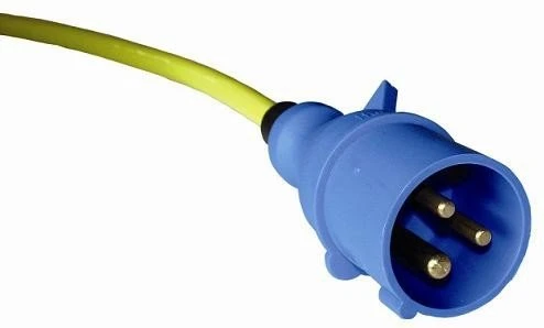 Maitinimo kabelis su CEE kištukais 16A 250V 3x2,5mm2 Santykis 2823 IP 56 5m