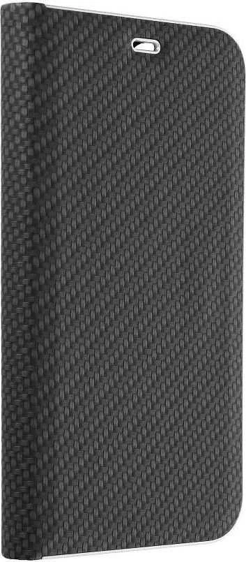Dėklas Forcell Oem LUNA Book Carbon for Xiaomi Redmi Note 10 Pro juodos spalvos