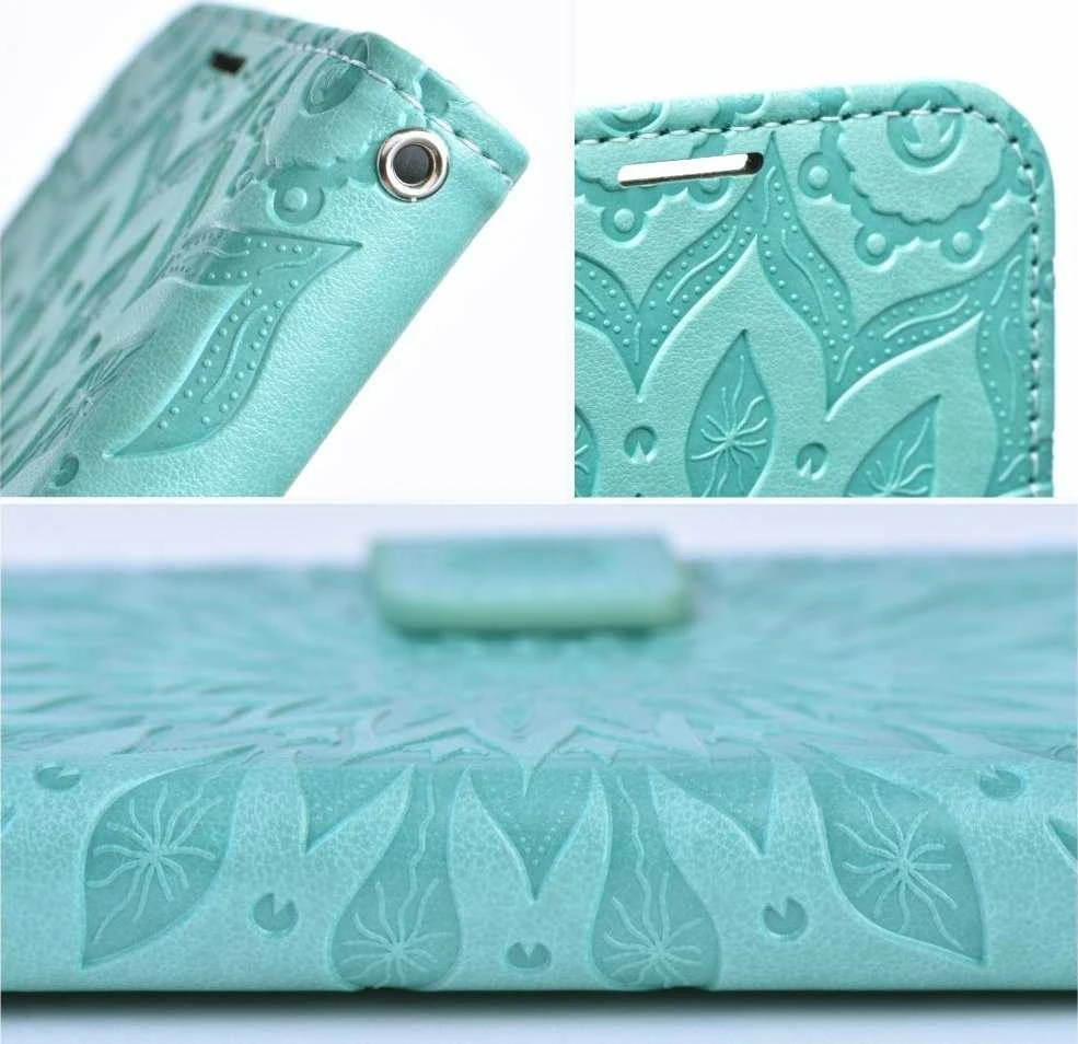 Forcell Oem MEZZO Book dėklas skirtas Xiaomi Redmi Note 11 Pro / 11 Pro 5G mandala žalios spalvos