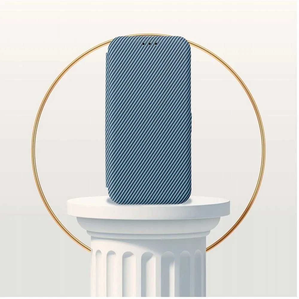 Dėklas Oem Flip case for iPhone 16 PLUS Folio Side Magnet mėlynas