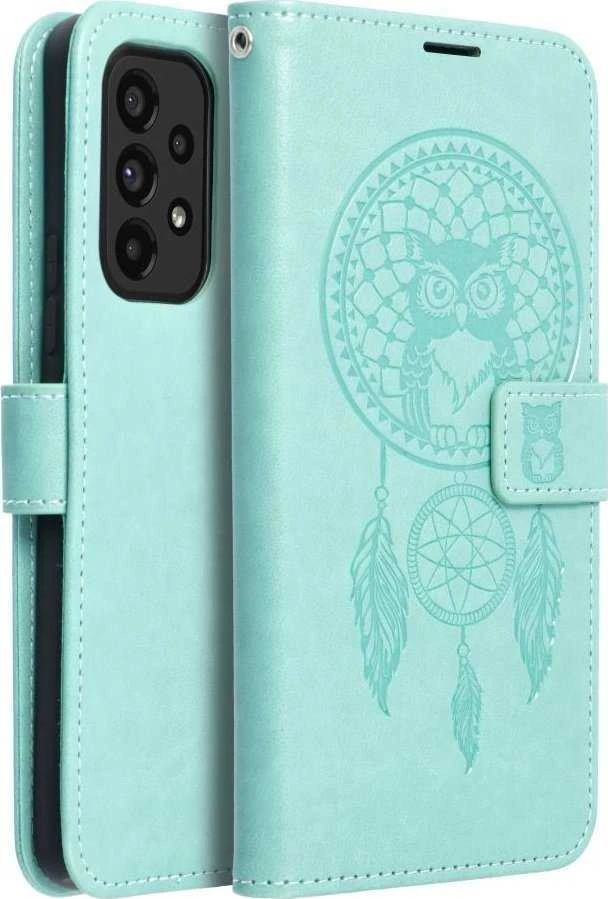 Forcell Oem MEZZO Book dėklas skirtas Samsung Galaxy A22 5G dreamcatcher žalios spalvos