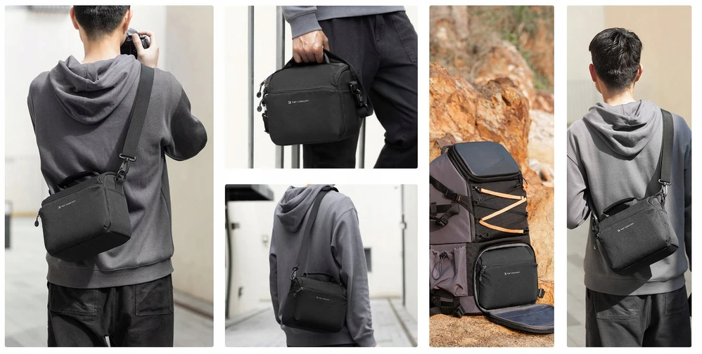 K&F Krepšys fotograficzna K&F Concept Camera Sling Bag 5 l - juoda