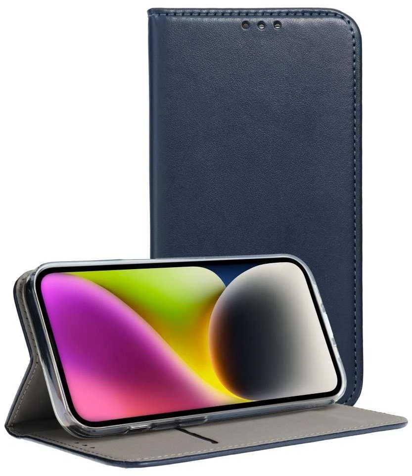 Realme NOTE 60 Smart Magneto atverčiamas dėklas, tamsiai mėlynas