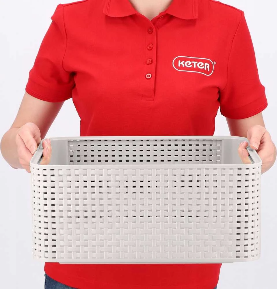 Daiktadėžė CURVER STYLE, 18 l, pilka, 38×28×17 cm