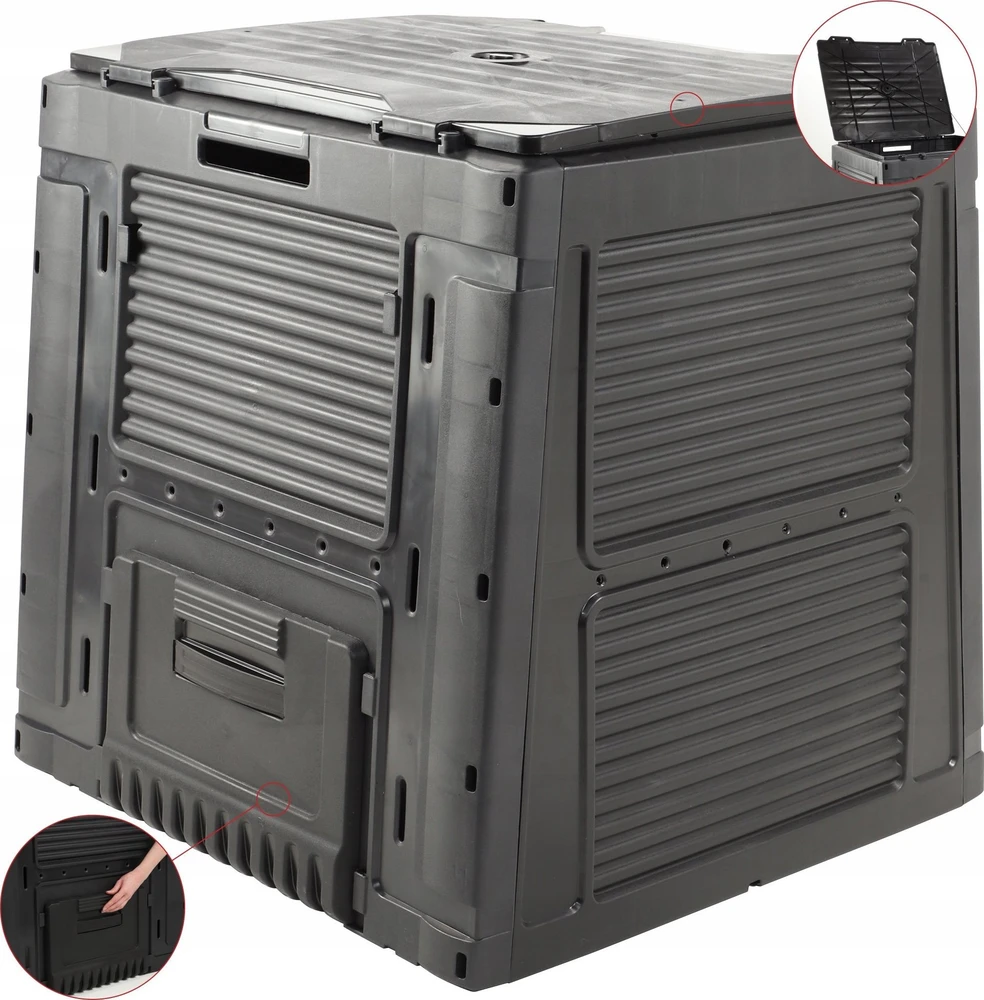 Keter E-COMPOSTER kompostavimo dėžė su pagrindu, 470 L
