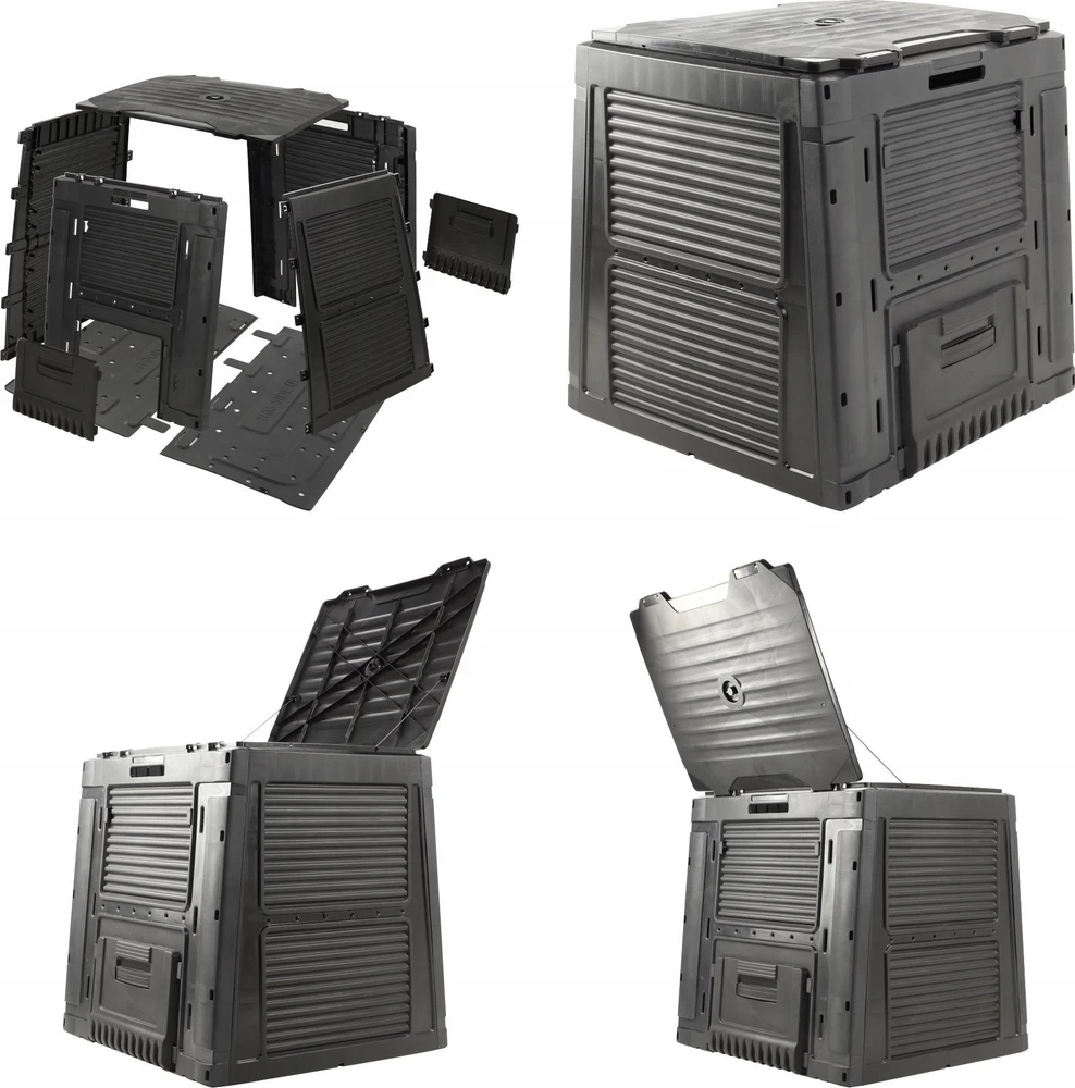 Keter E-COMPOSTER kompostavimo dėžė su pagrindu, 470 L