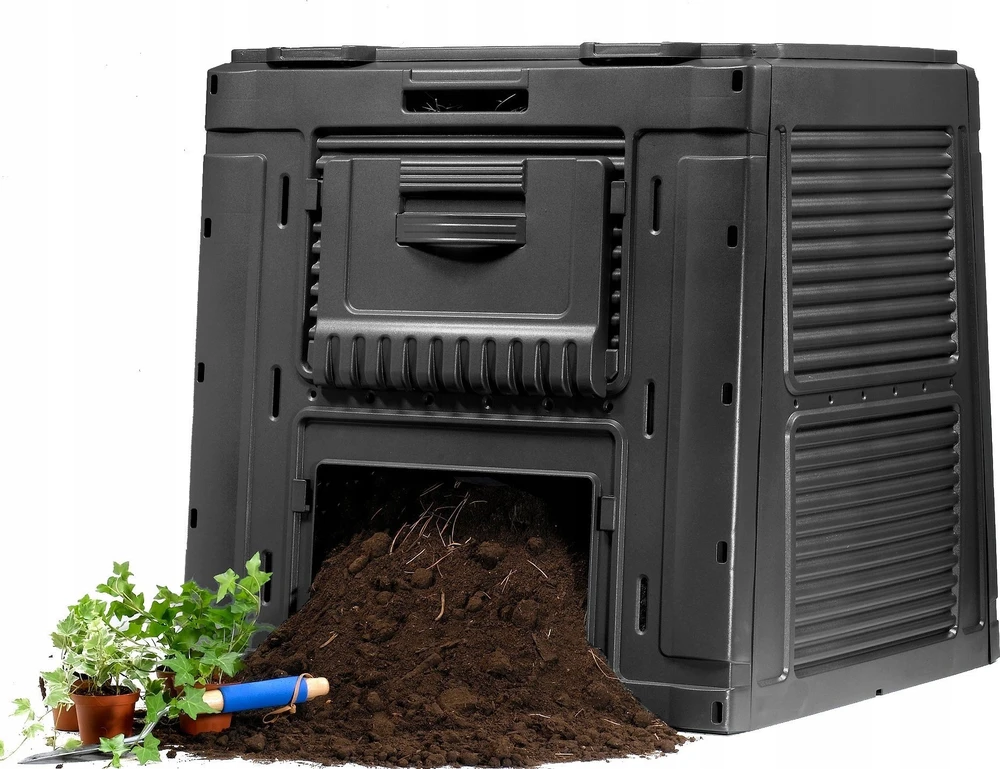 Keter E-COMPOSTER kompostavimo dėžė su pagrindu, 470 L