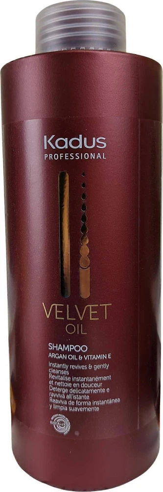 Švelniai valantis šampūnas Kadus Professional Velvet Oil Šampūnas 1000 ml