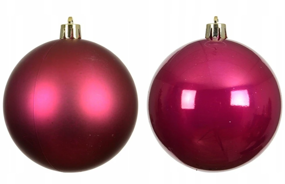 None Nežinomas Eglutės žaisliukai, rožiniai, 10 cm, plastikas, 4 vnt.