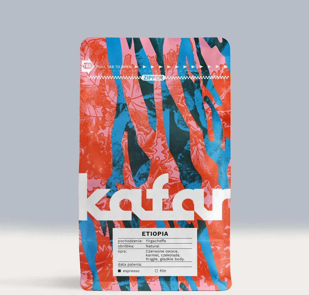 Kafar - Etiopijos „Yirgacheffe“ natūrali espreso kava, 250 g