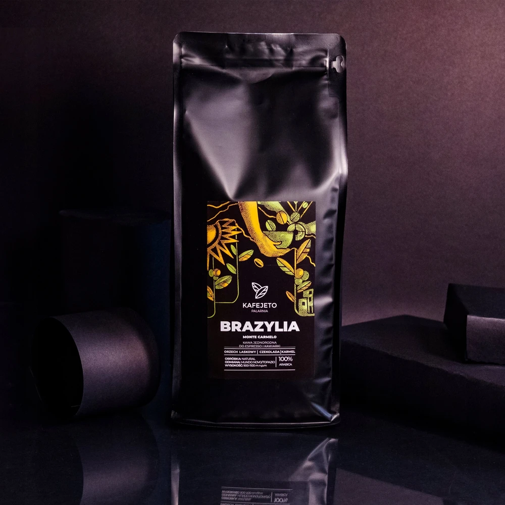 Kafejeto Kavos pupelės 75 vnt. Kavos pupelės Brazilija Monte Carmelo ESPRESSO 1kg