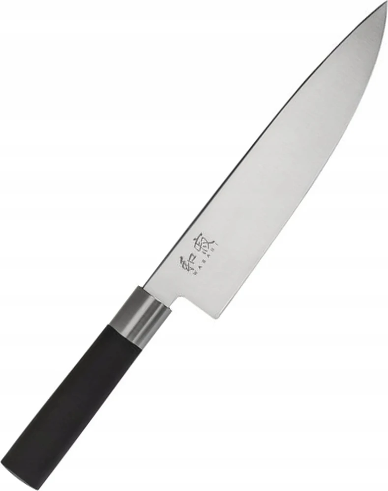 Japoniško plieno peilis KAI Wasabi juodas DM6720C peilis, 20 cm ašmenys