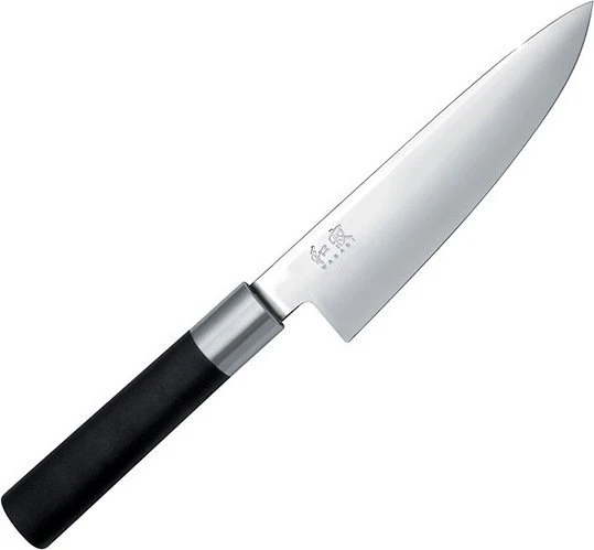 Japoniško plieno peilis KAI Wasabi juodas DM6715C peilis,15 cm ašmenys