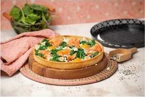 Kaiser Pizza-Quichemold CrispTec 28cm dengtas, perforuotas