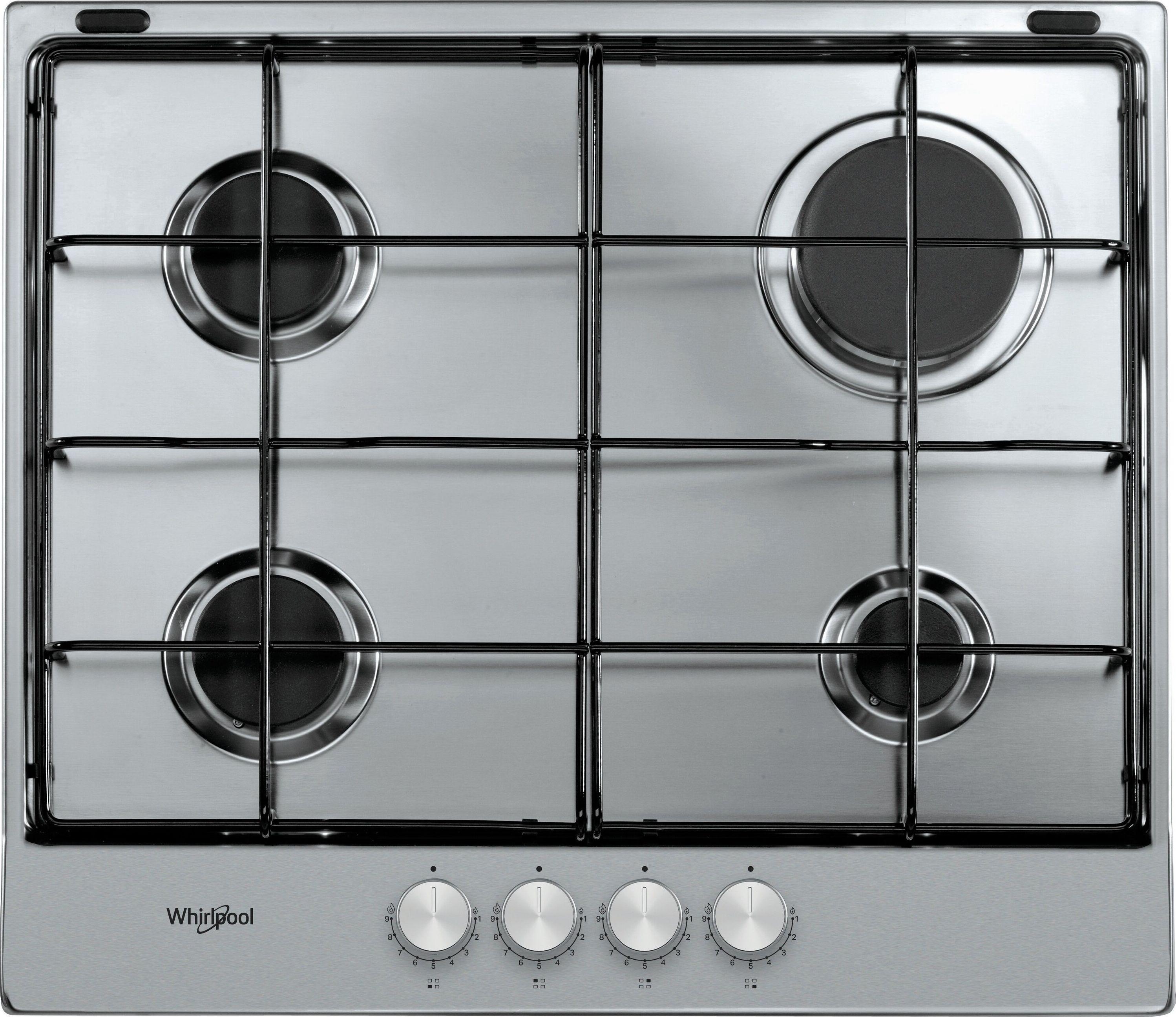 Built Whirlpool TGML 650 IX kaitlentė Sidabrinė Įmontuota dujų 4 zona (-os)