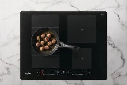 WHIRLPOOL indukcinė kaitlentė WF S7560 NE 60 cm, 1 FlexiSlide, Booster, Juodas