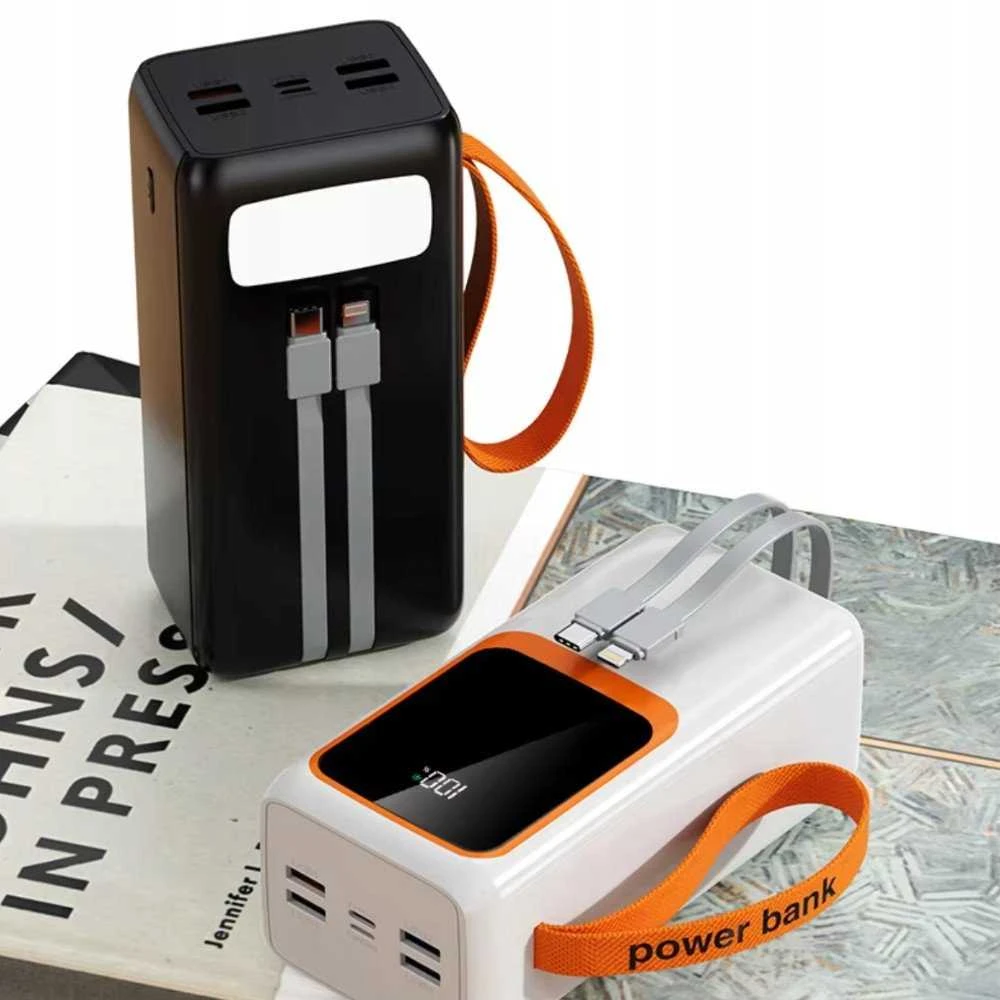 Kaku Išorinė baterija POWER BANK DENMEN 30000mAh (4xUSB; 1xUSB-C) balta