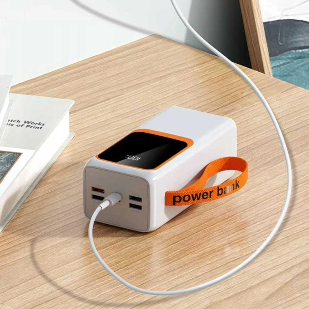 Kaku Išorinė baterija POWER BANK DENMEN 30000mAh (4xUSB; 1xUSB-C) balta