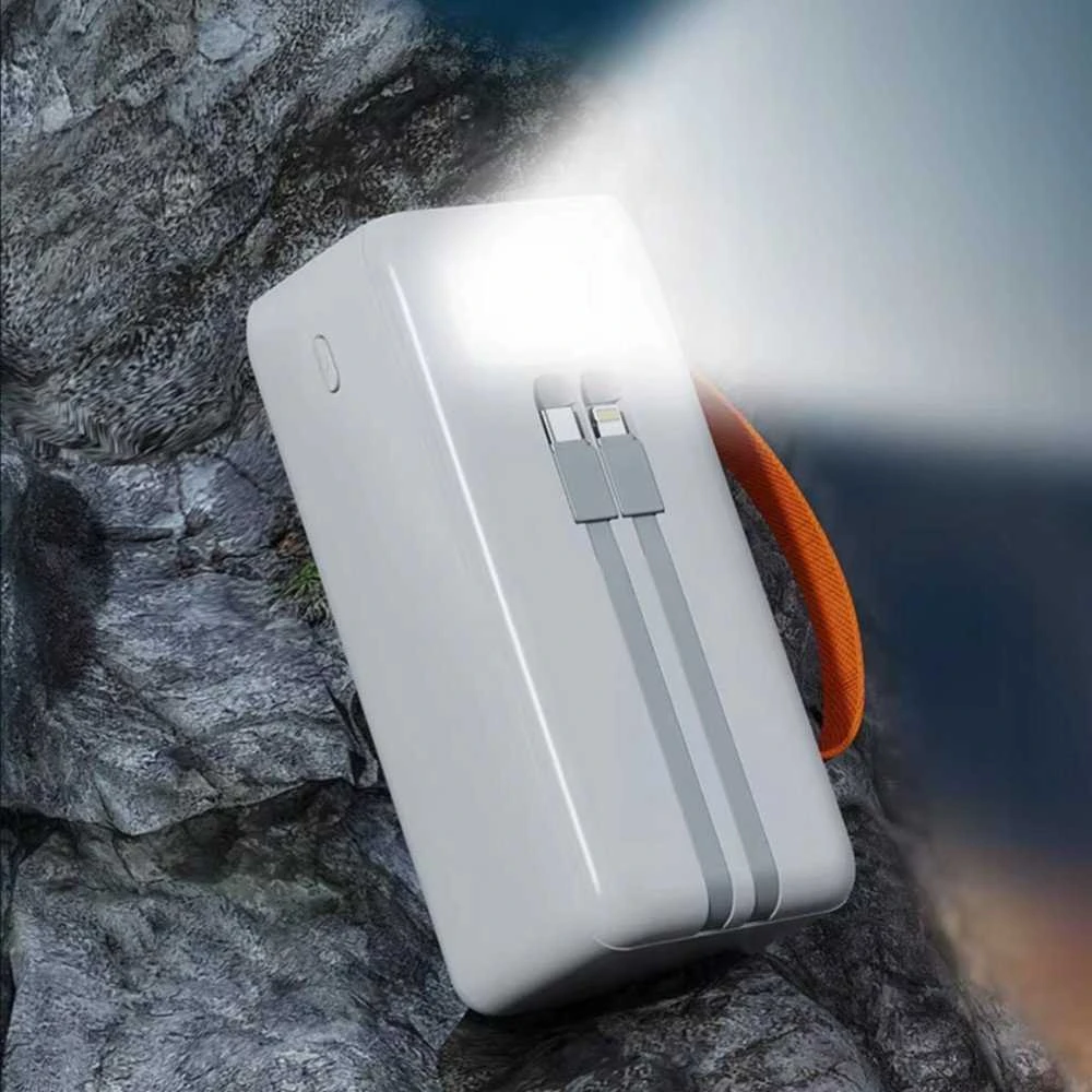 Kaku Išorinė baterija POWER BANK DENMEN 30000mAh (4xUSB; 1xUSB-C) balta
