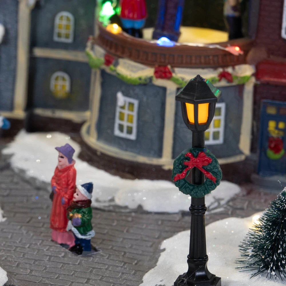 Kalėdinė dekoracija Fééric Lights and Christmas Judanti Kalėdų scena su šviesomis, 45 x 20,5 cm