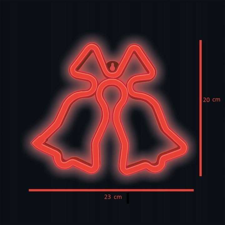 TelForceone Neon LED Kalėdiniai Varpėliai raudona FLNE17 Forever Light